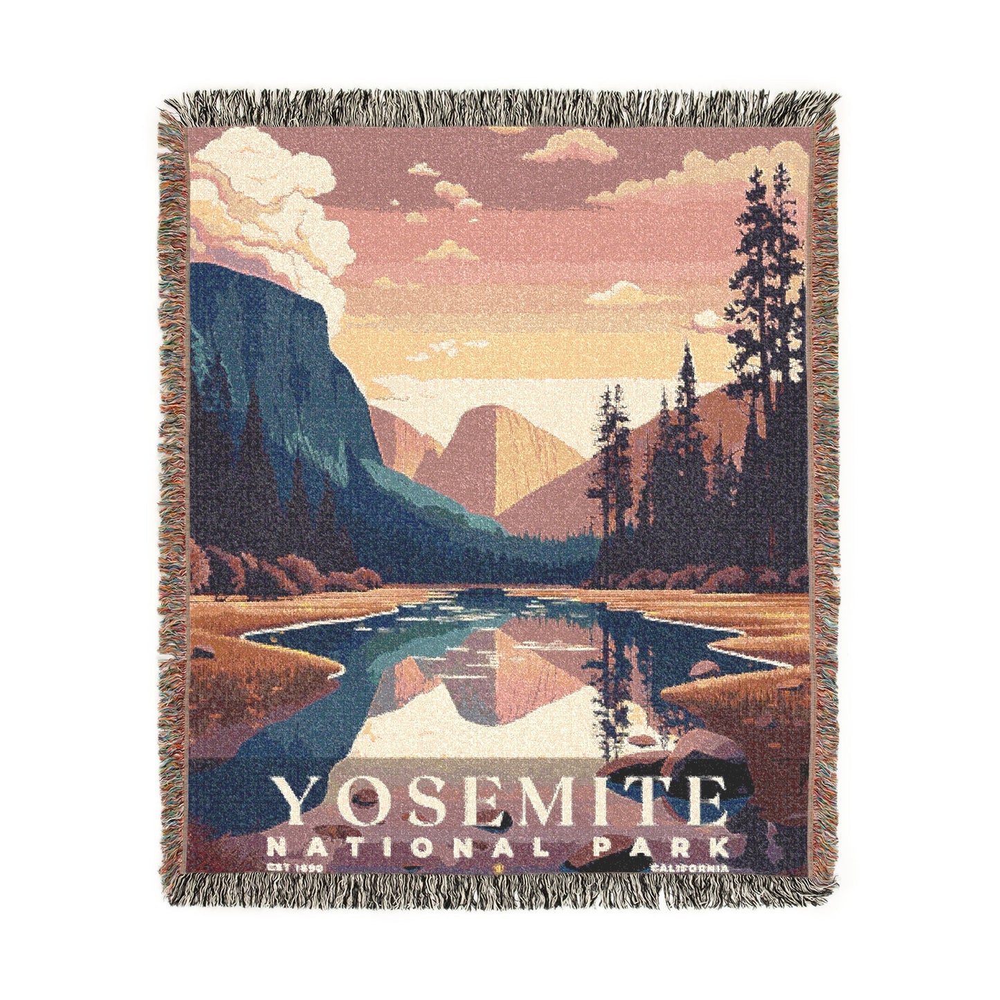 Yosemite National Park Woven Blanket | S05