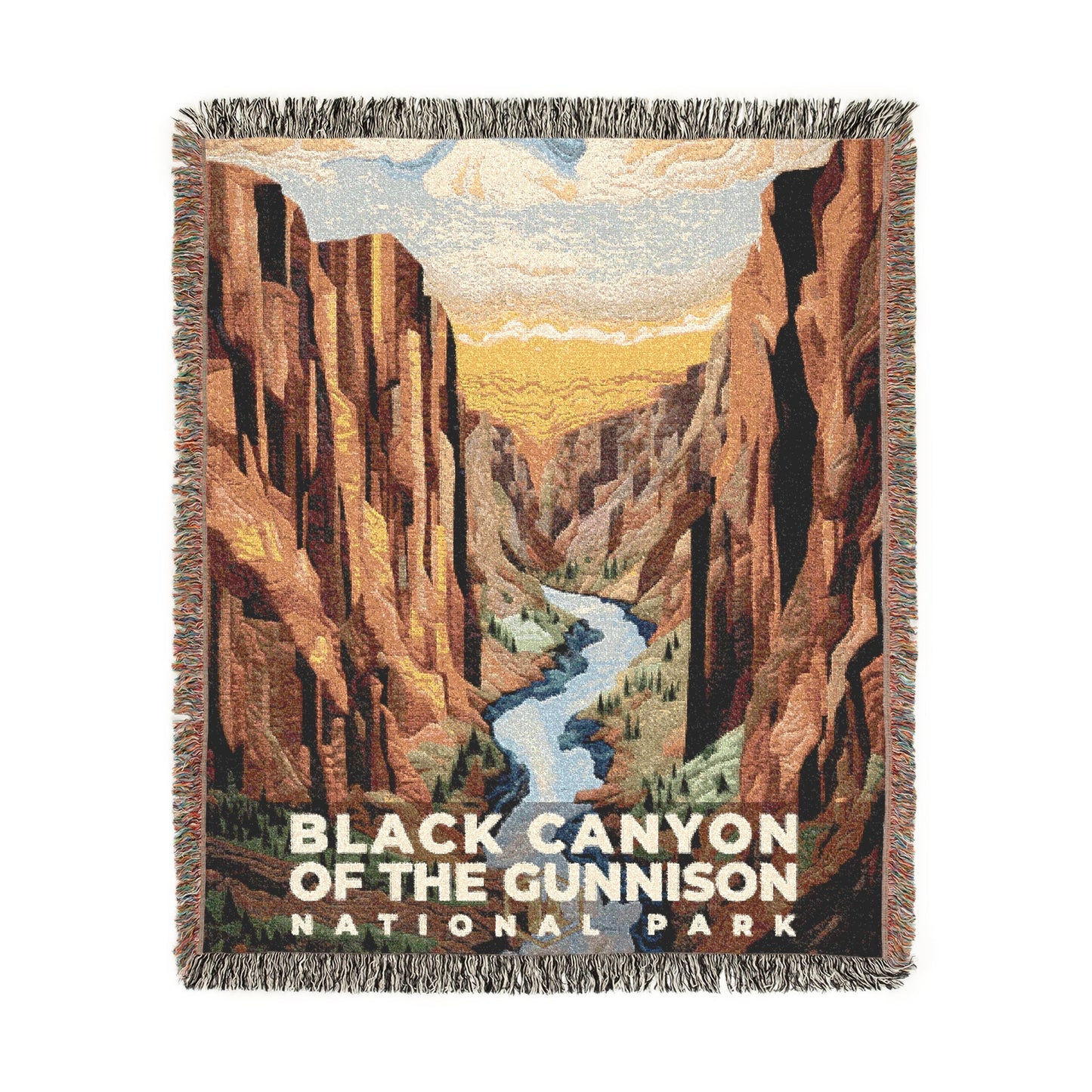 Black Canyon of the Gunnison National Park Woven Blanket | S09