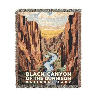 Black Canyon of the Gunnison National Park Woven Blanket | S09