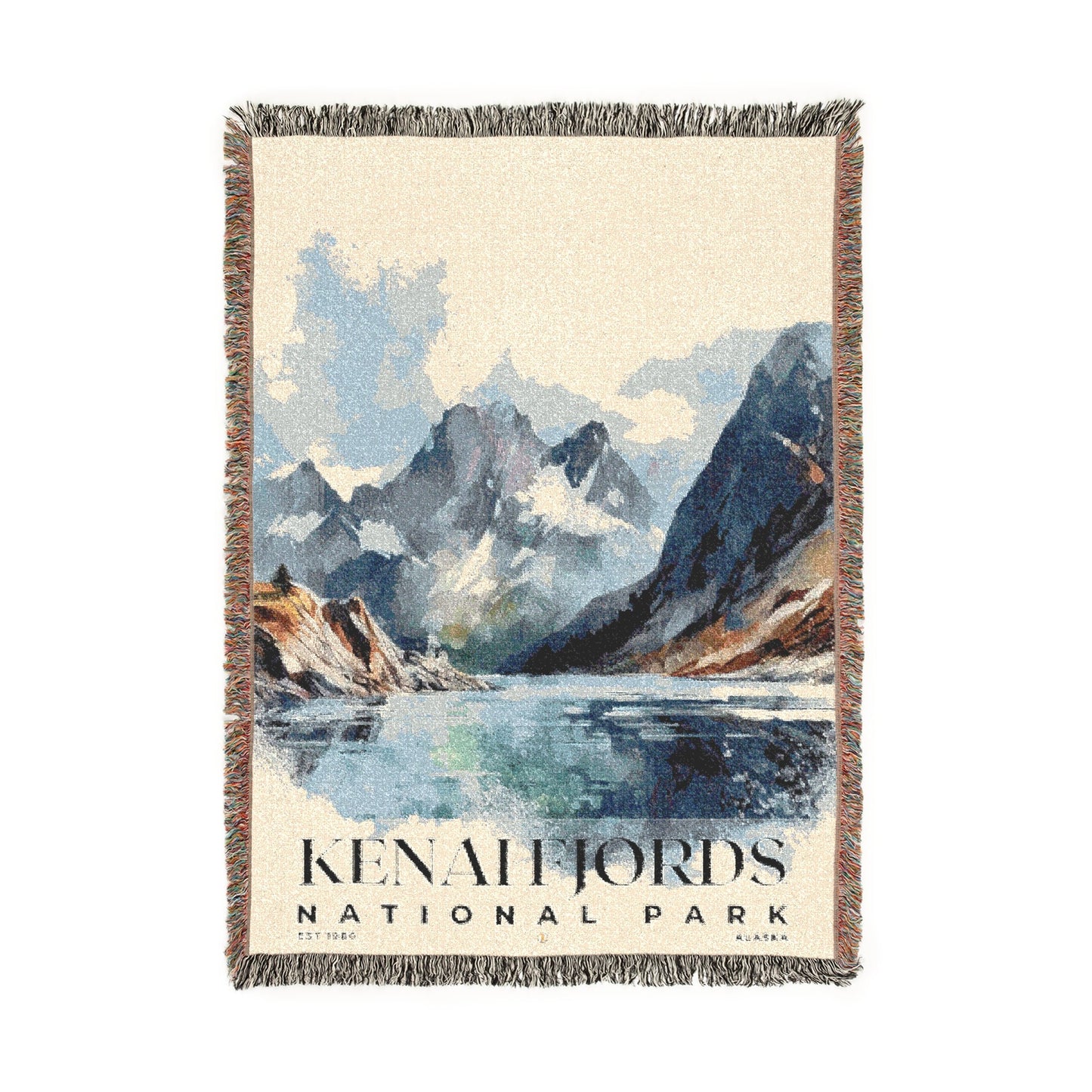 Kenai Fjords National Park Woven Blanket | S04