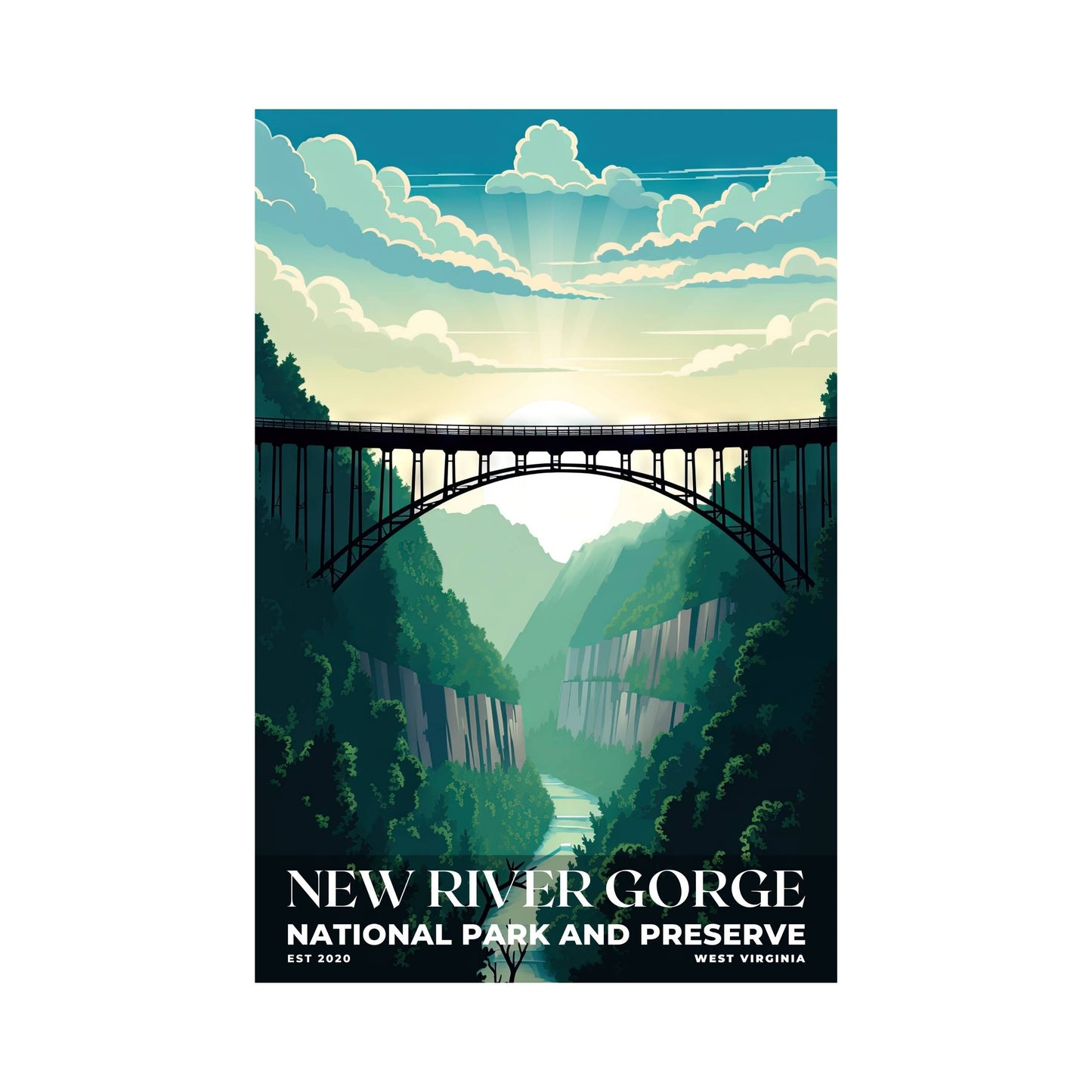 New River Gorge National Park Poster | S03