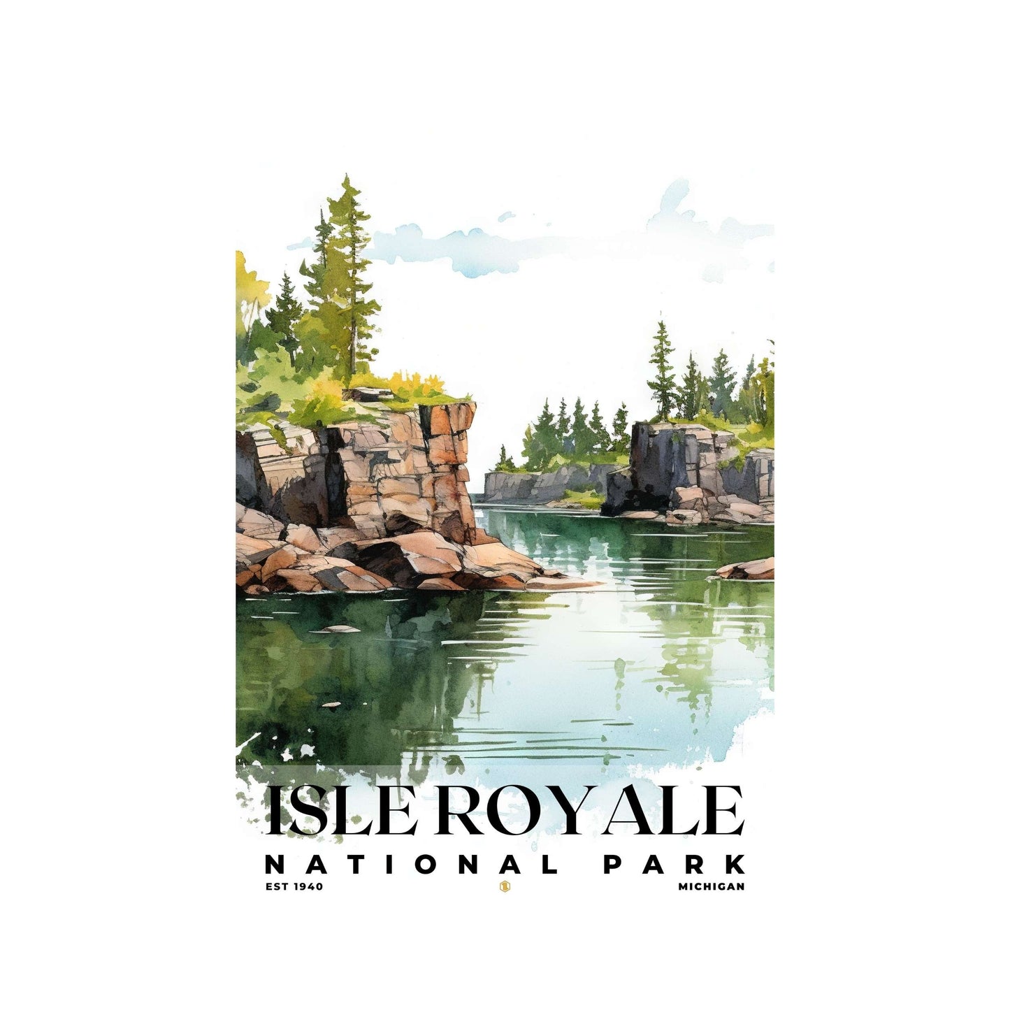 Isle Royale National Park Poster | S04