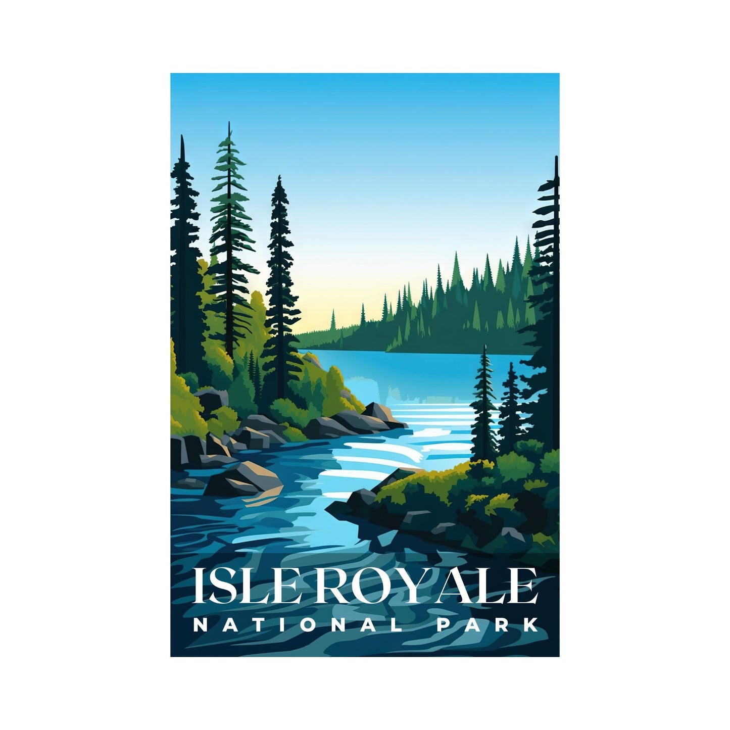 Isle Royale National Park Poster | S01