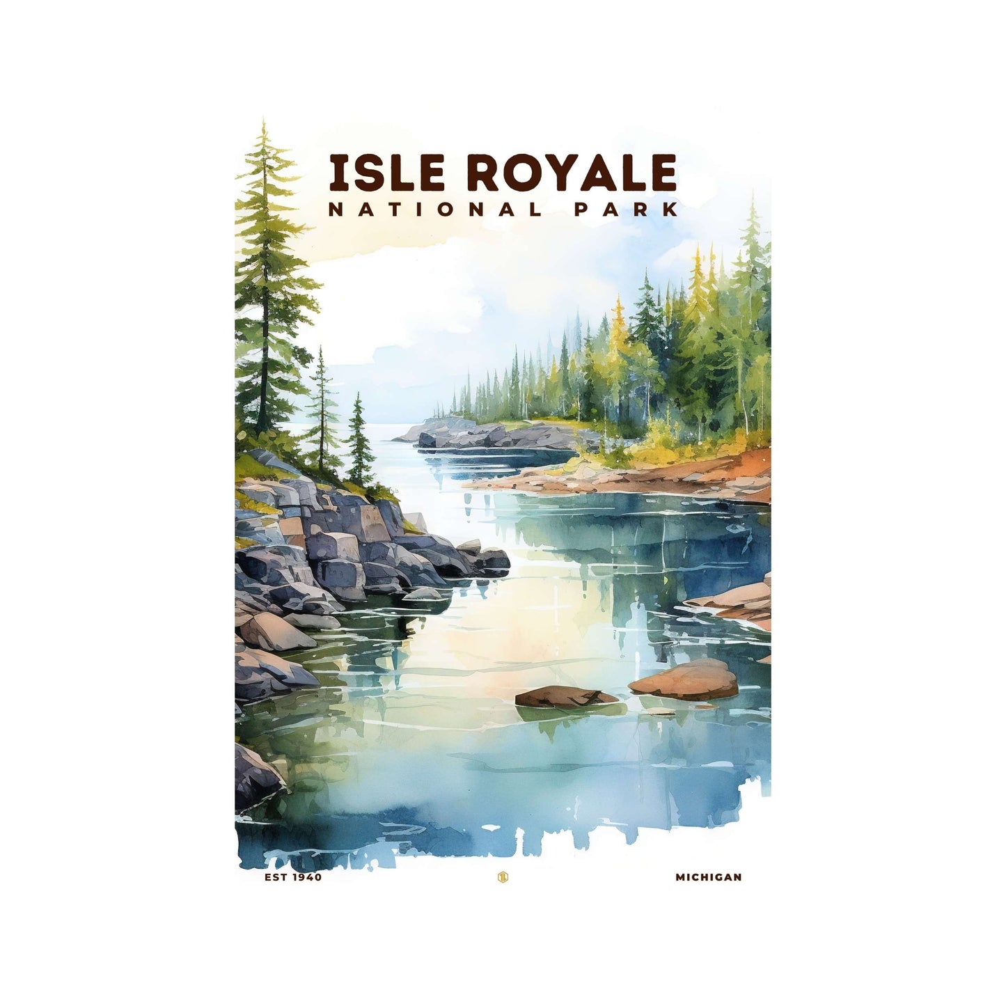 Isle Royale National Park Poster | S08