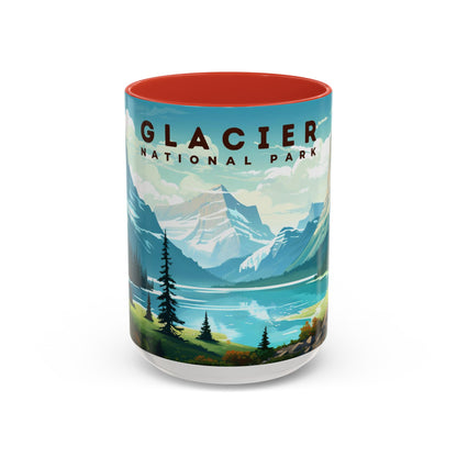 Glacier National Park Mug | Accent Coffee Mug (11, 15oz)