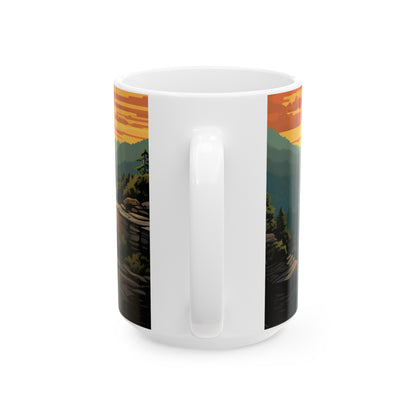 New River Gorge National Park Mug | White Ceramic Mug (11oz, 15oz)