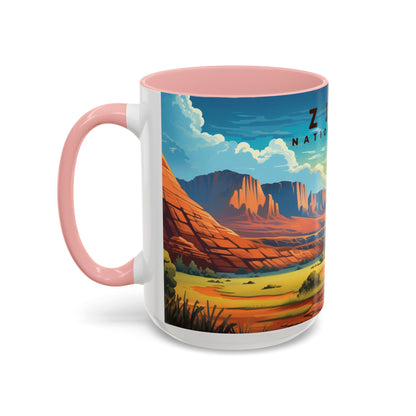 Zion National Park Mug | Accent Coffee Mug (11, 15oz)