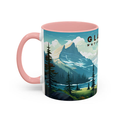 Glacier National Park Mug | Accent Coffee Mug (11, 15oz)