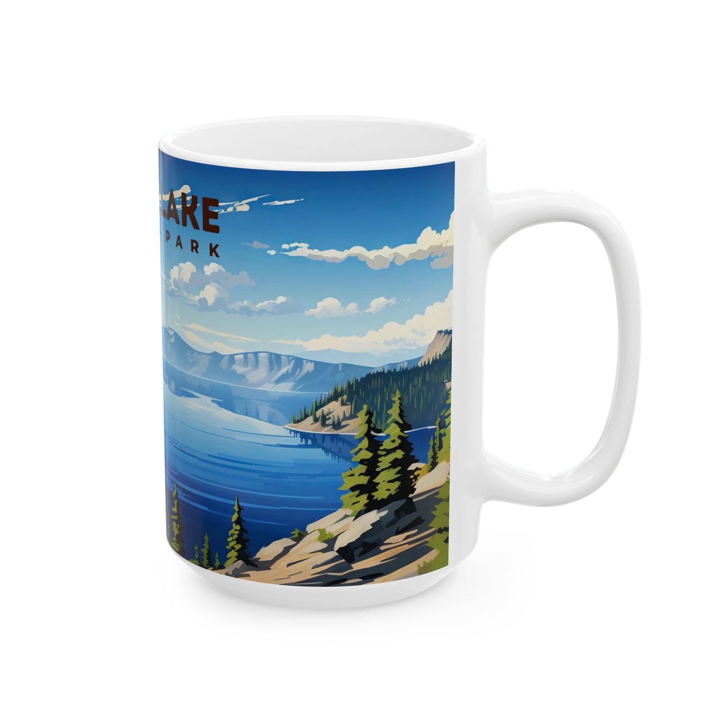 Crater Lake National Park Mug | White Ceramic Mug (11oz, 15oz)