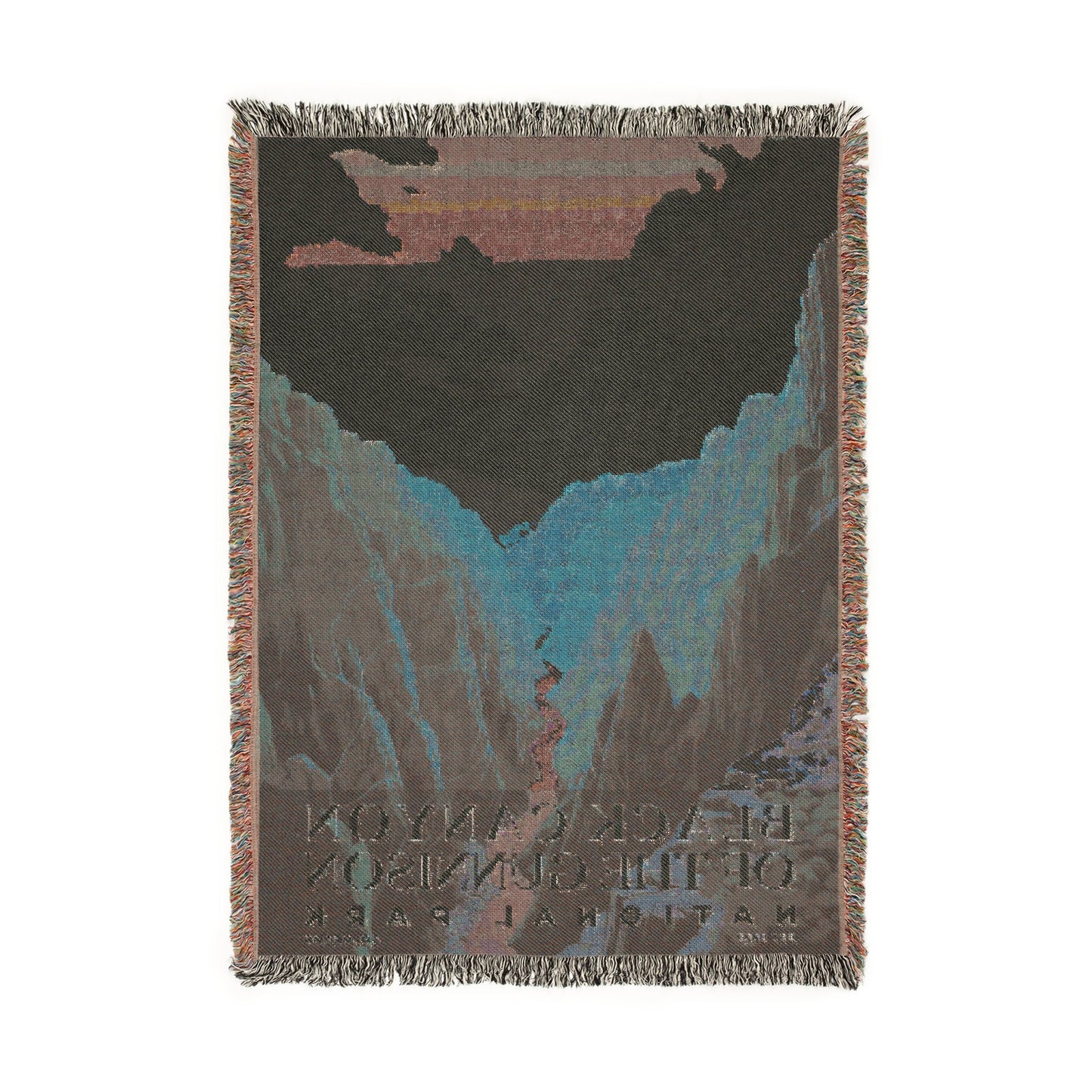 Black Canyon of the Gunnison National Park Woven Blanket | S03
