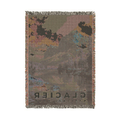 Glacier National Park Woven Blanket | S18