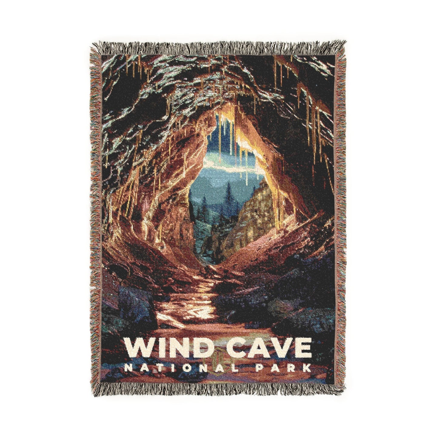 Wind Cave National Park Woven Blanket | S16