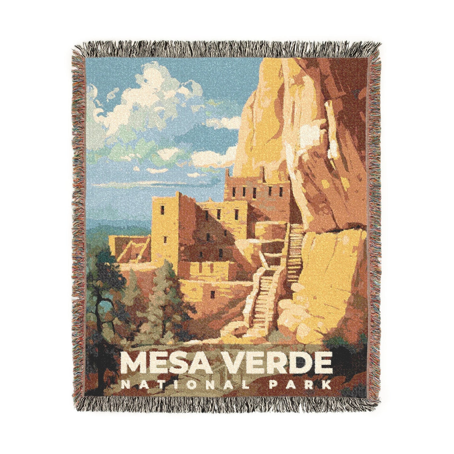 Mesa Verde National Park Woven Blanket | S06