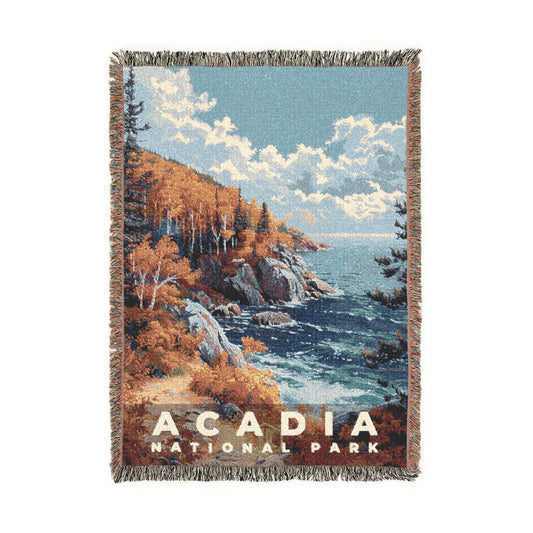 Acadia National Park Woven Blanket | S18