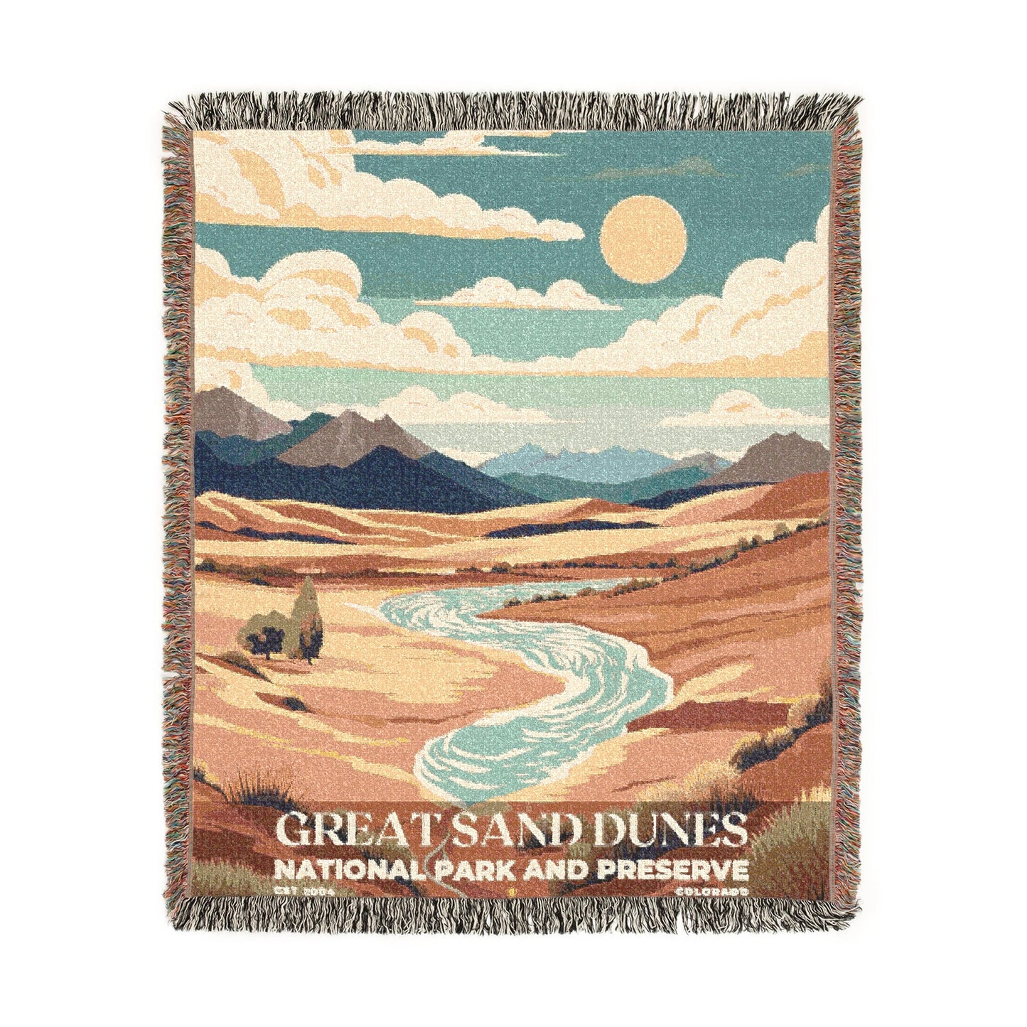 Great Sand Dunes National Park Woven Blanket | S05