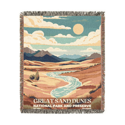 Great Sand Dunes National Park Woven Blanket | S05