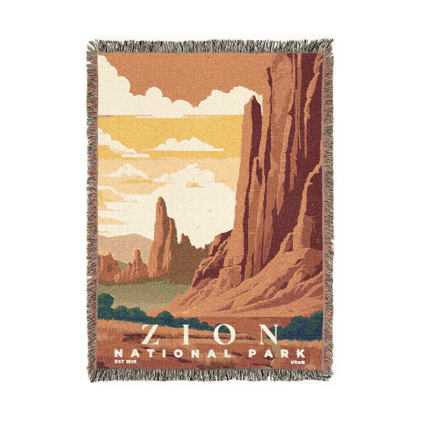 Zion National Park Woven Blanket | S03