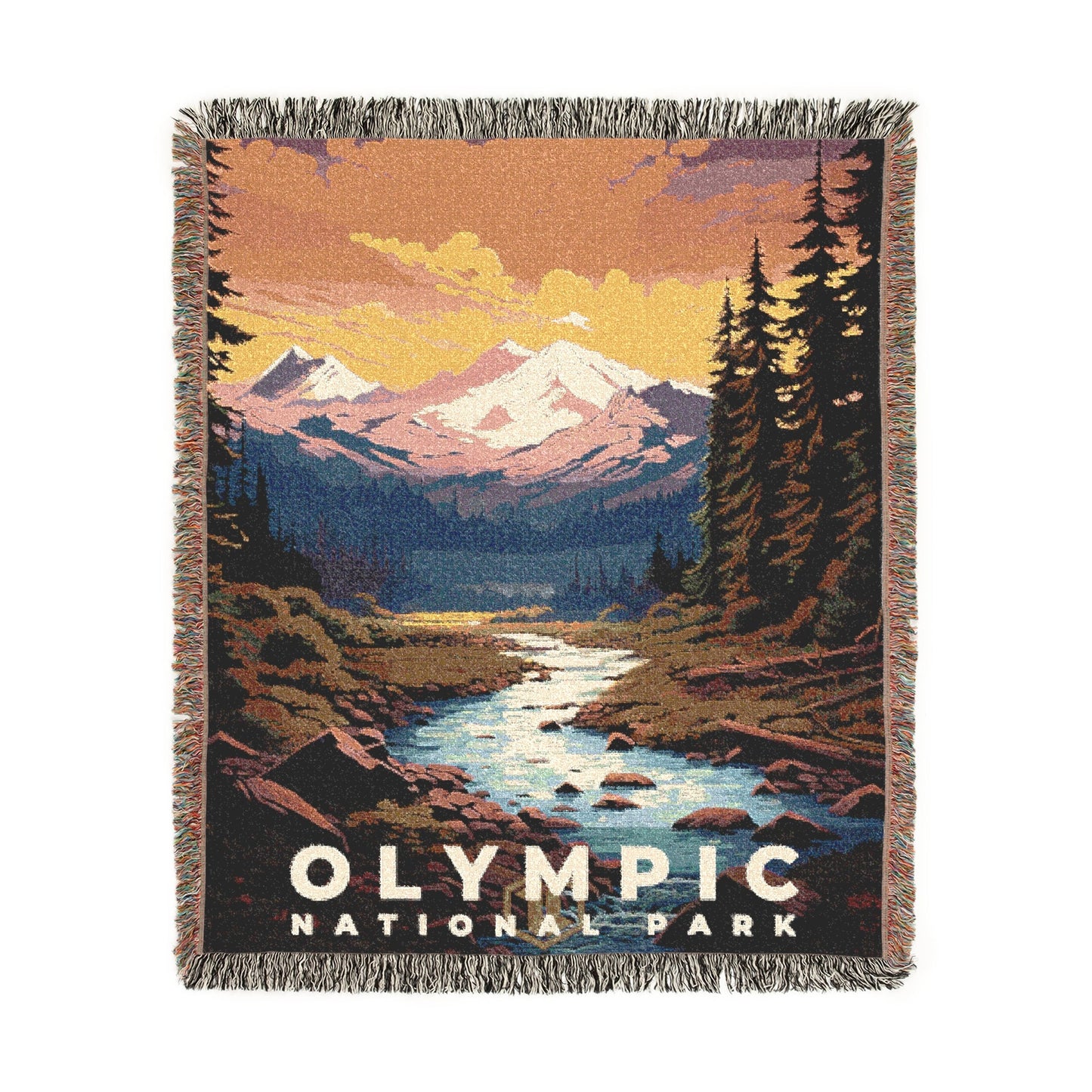 Olympic National Park Woven Blanket | S07
