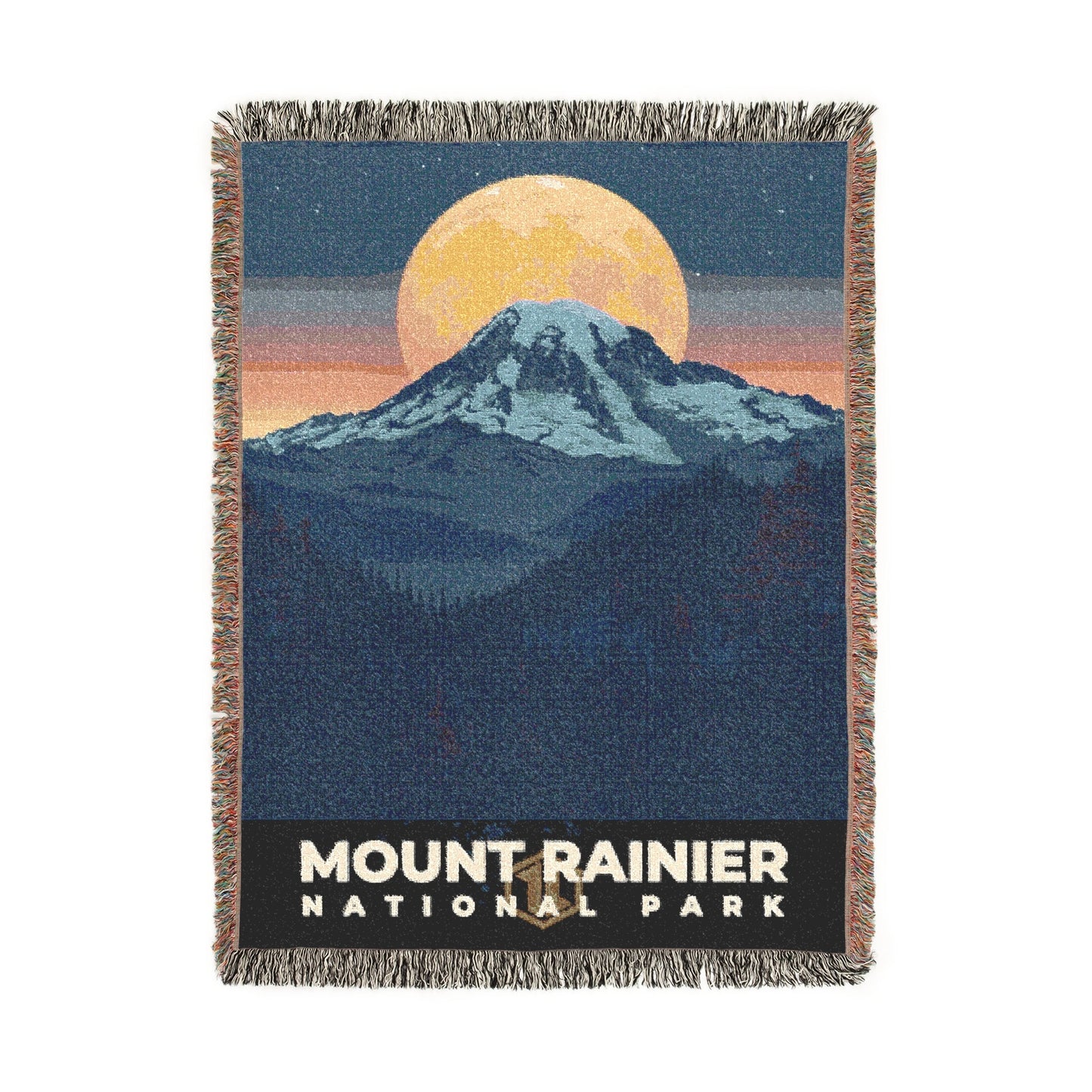 Mount Rainier National Park Woven Blanket | S20