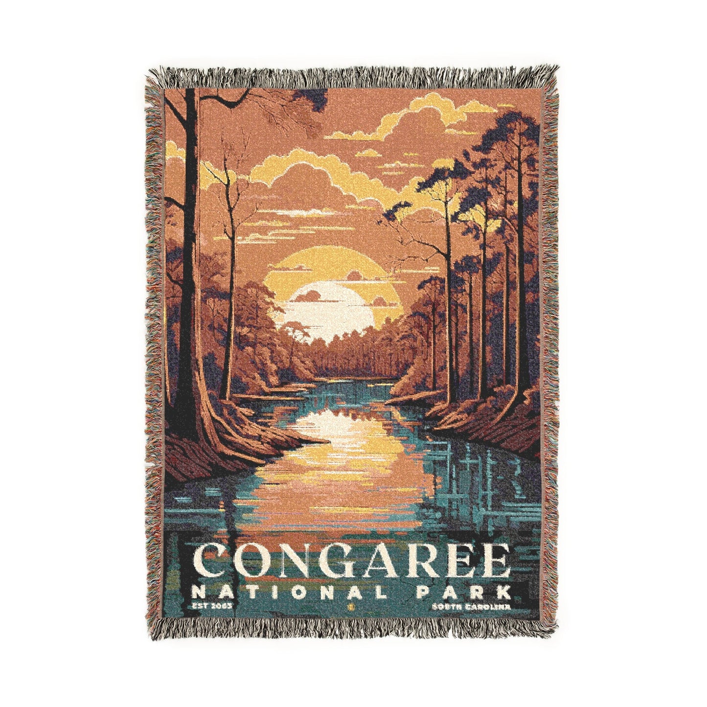 Congaree National Park Woven Blanket | S05