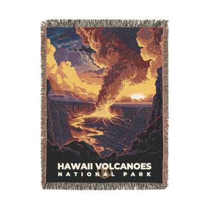 Hawaii Volcanoes National Park Woven Blanket | S11