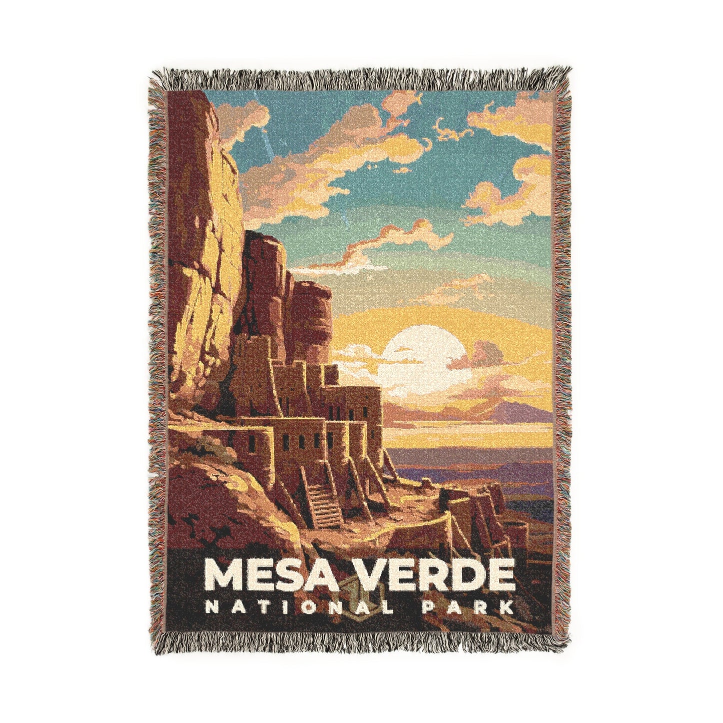 Mesa Verde National Park Woven Blanket | S07