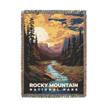 Rocky Mountain National Park Woven Blanket | S07