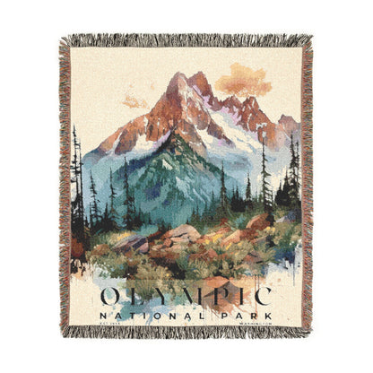 Olympic National Park Woven Blanket | S04