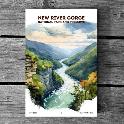 New River Gorge National Park Poster | S08