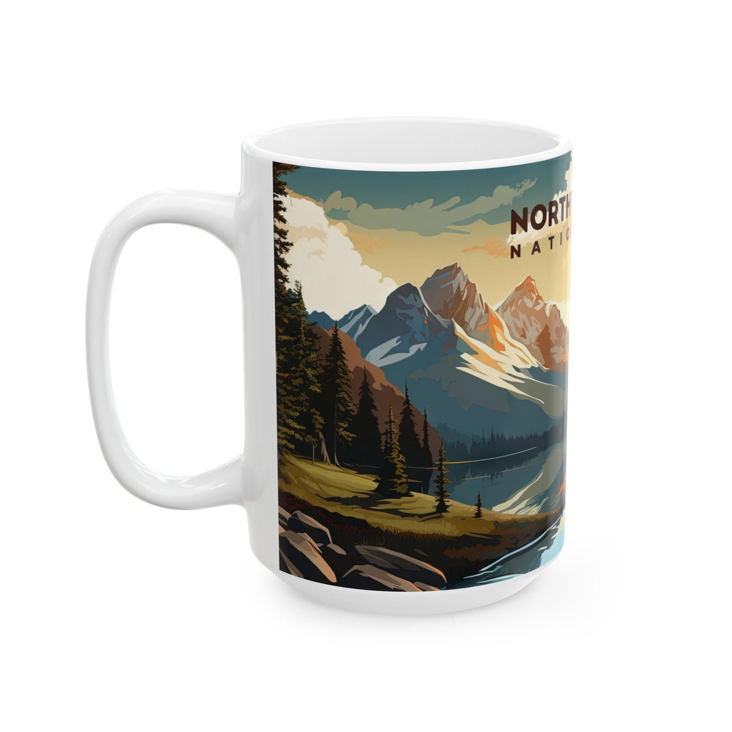 North Cascades National Park Mug | White Ceramic Mug (11oz, 15oz)