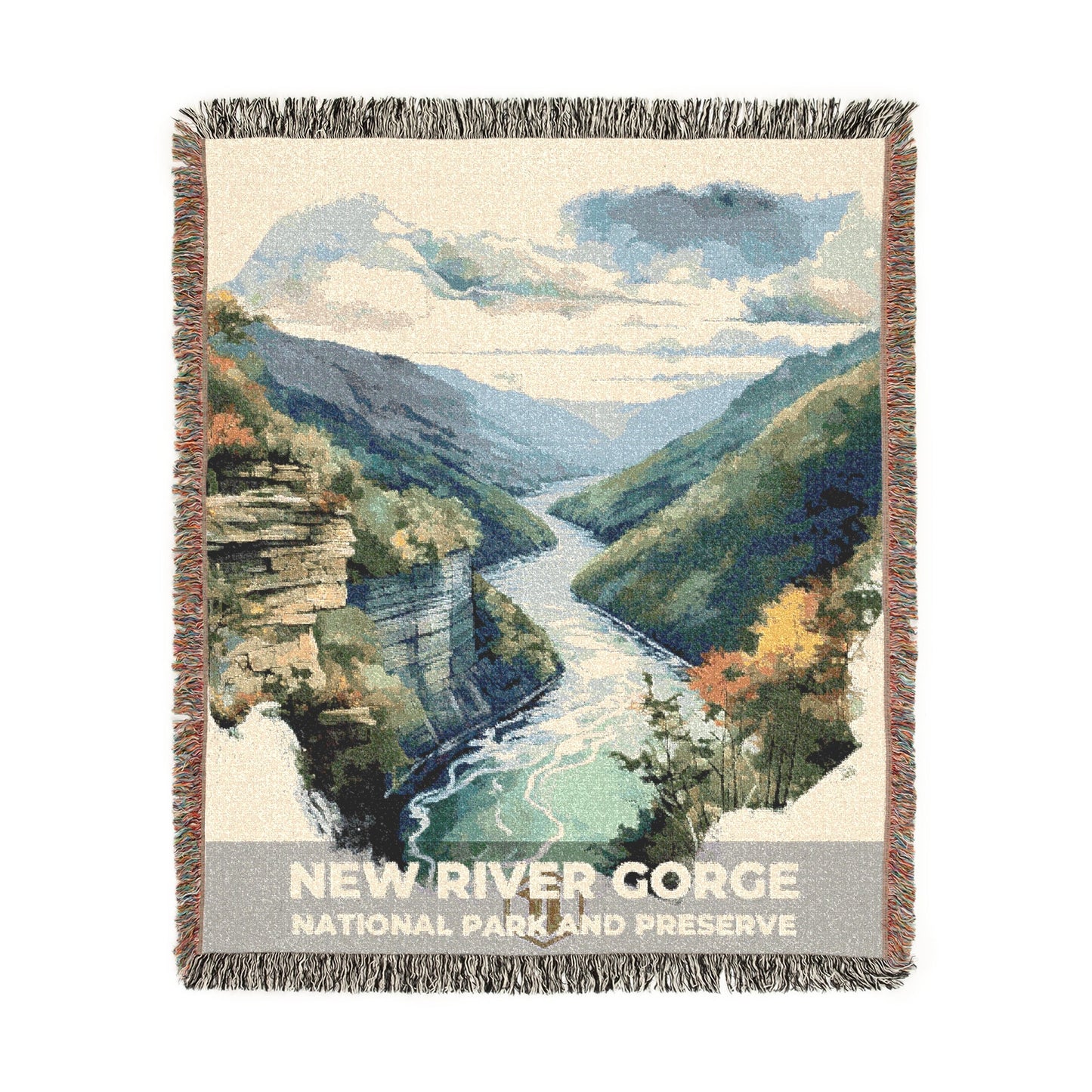 New River Gorge National Park Woven Blanket | S08