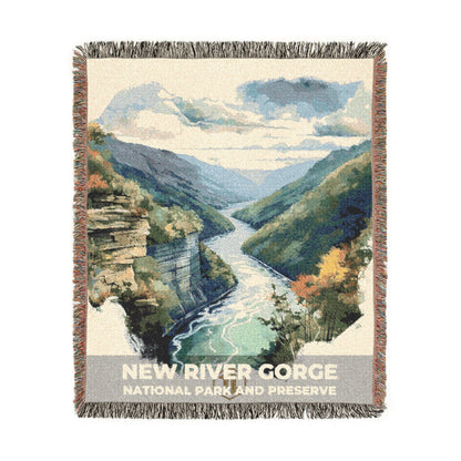 New River Gorge National Park Woven Blanket | S08