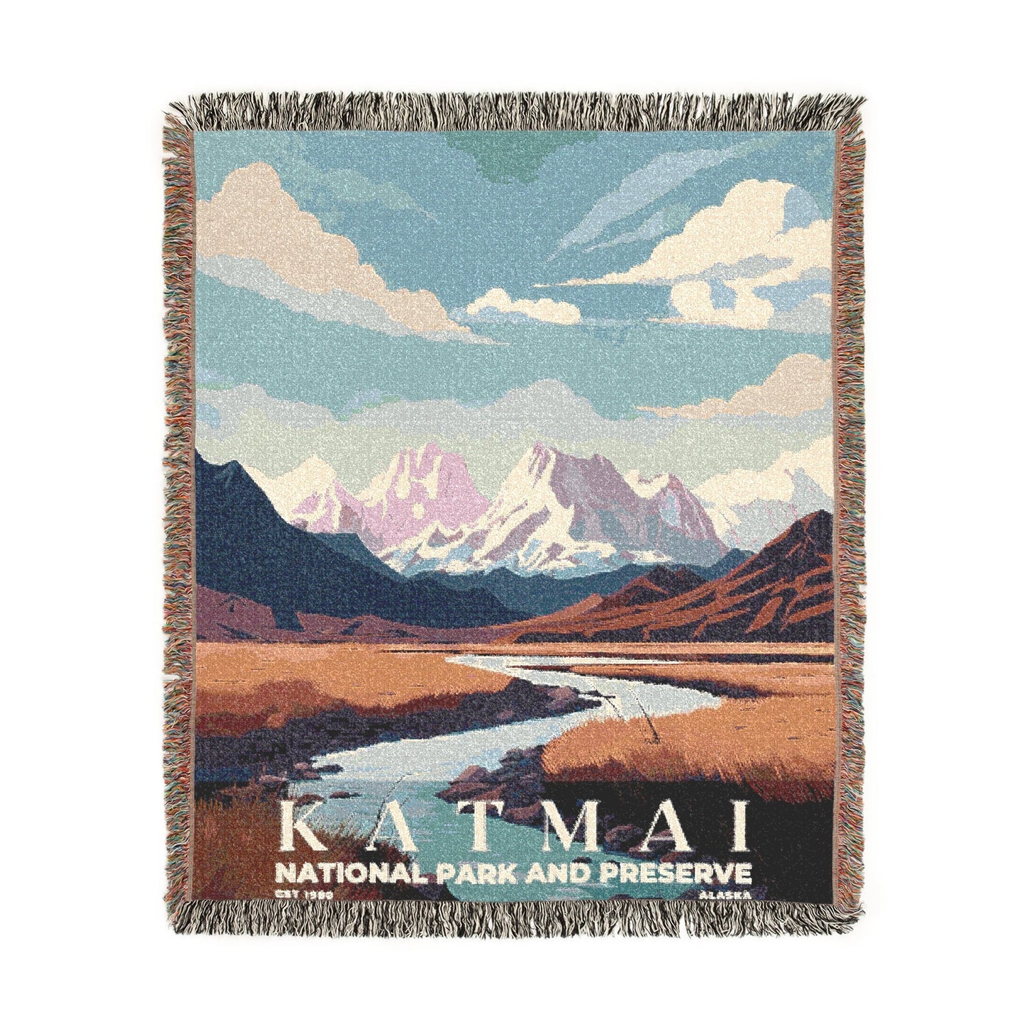 Katmai National Park Woven Blanket | S03