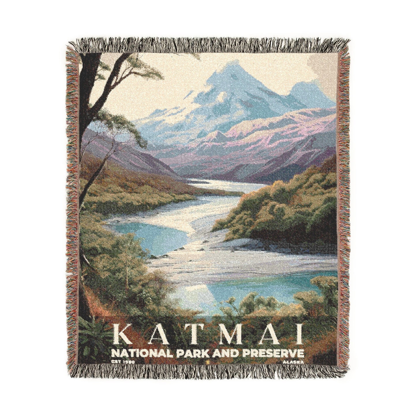 Katmai National Park Woven Blanket | S02