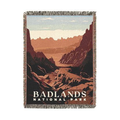 Badlands National Park Woven Blanket | S01