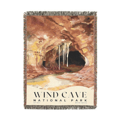 Wind Cave National Park Woven Blanket | S04