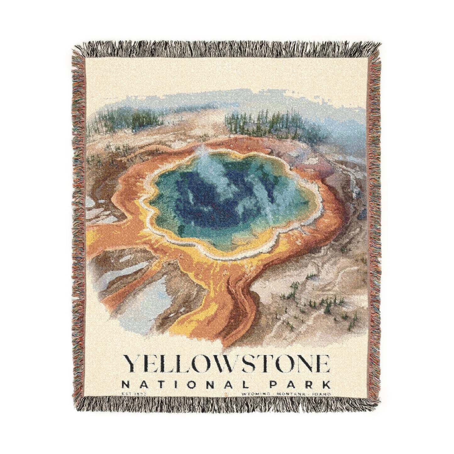 Yellowstone National Park Woven Blanket | S04