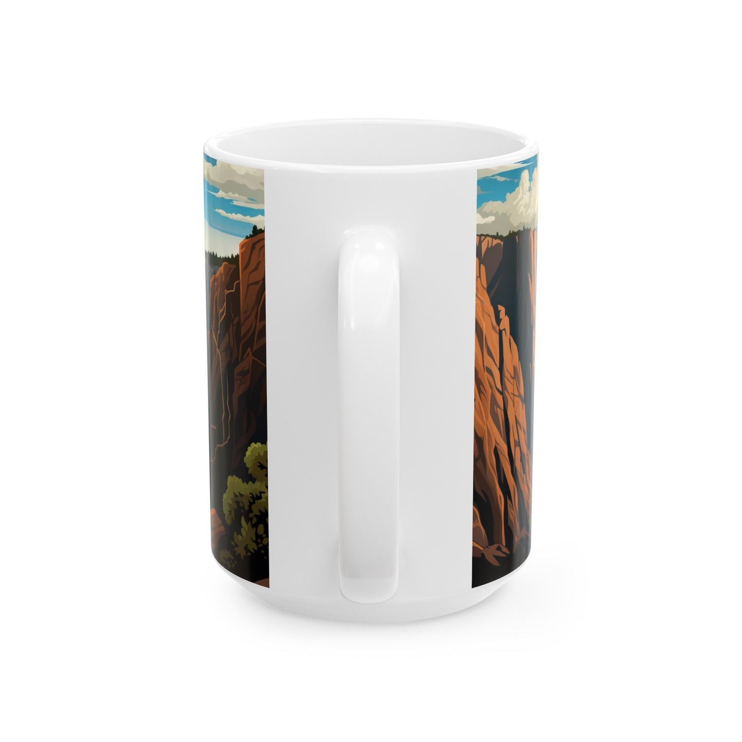 Black Canyon of the Gunnison National Park Mug | White Ceramic Mug (11oz, 15oz)