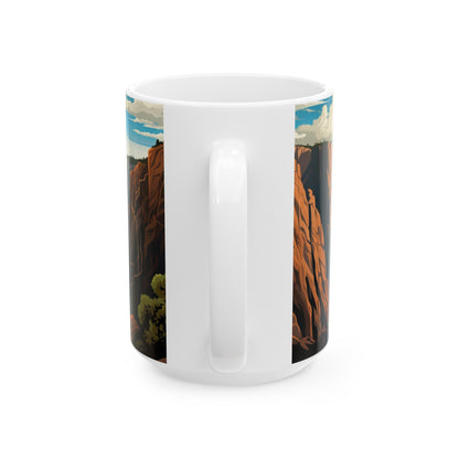 Black Canyon of the Gunnison National Park Mug | White Ceramic Mug (11oz, 15oz)