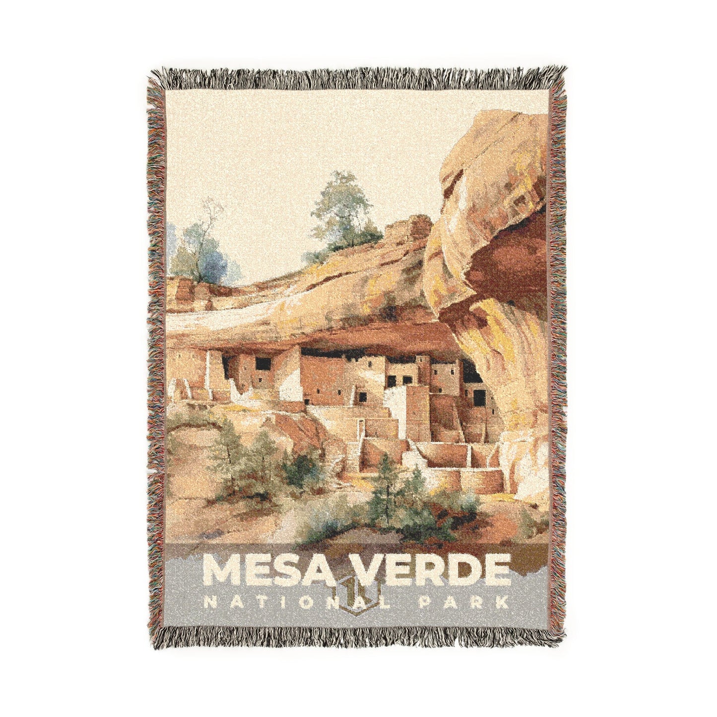 Mesa Verde National Park Woven Blanket | S08