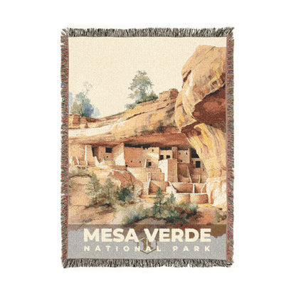 Mesa Verde National Park Woven Blanket | S08