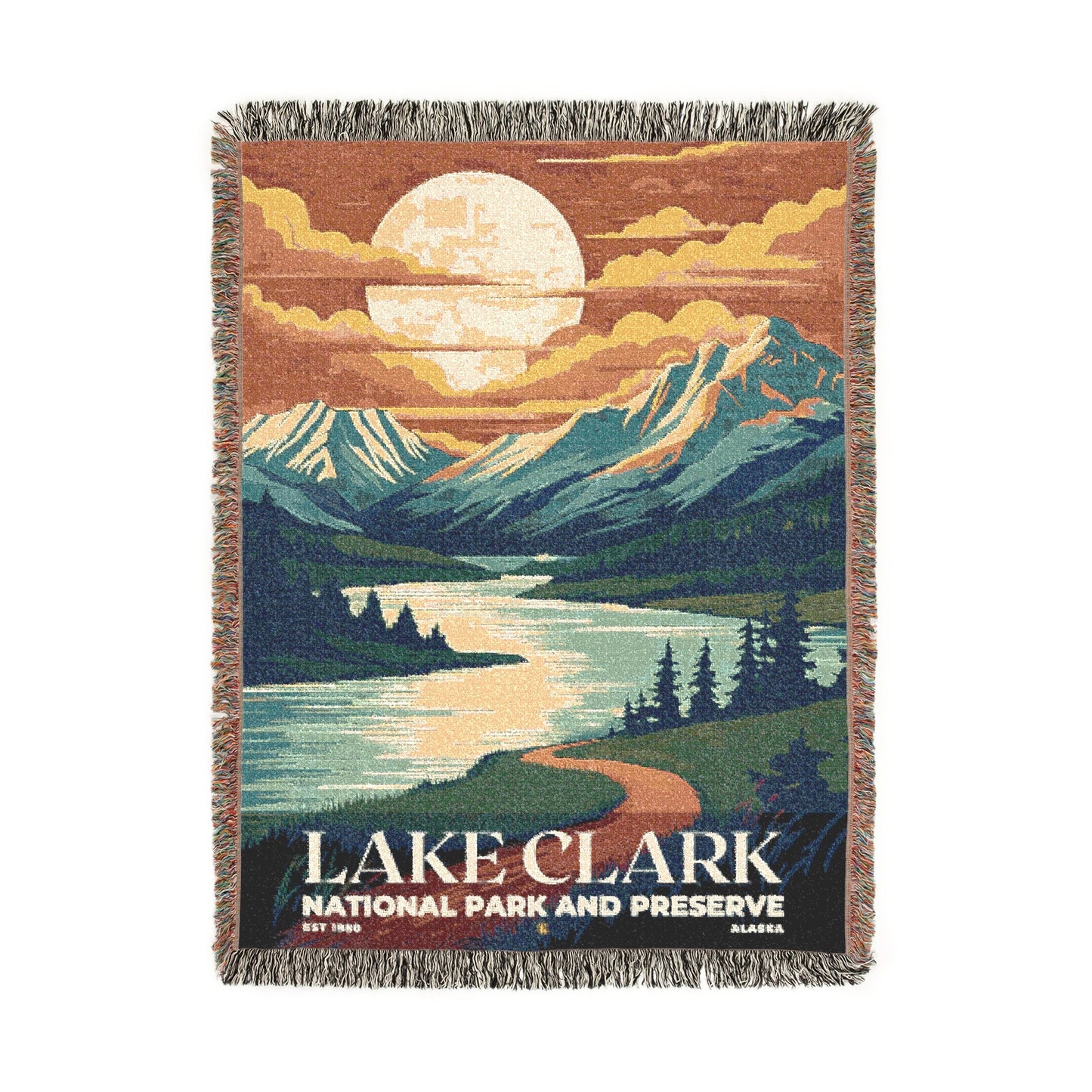 Lake Clark National Park Woven Blanket | S05