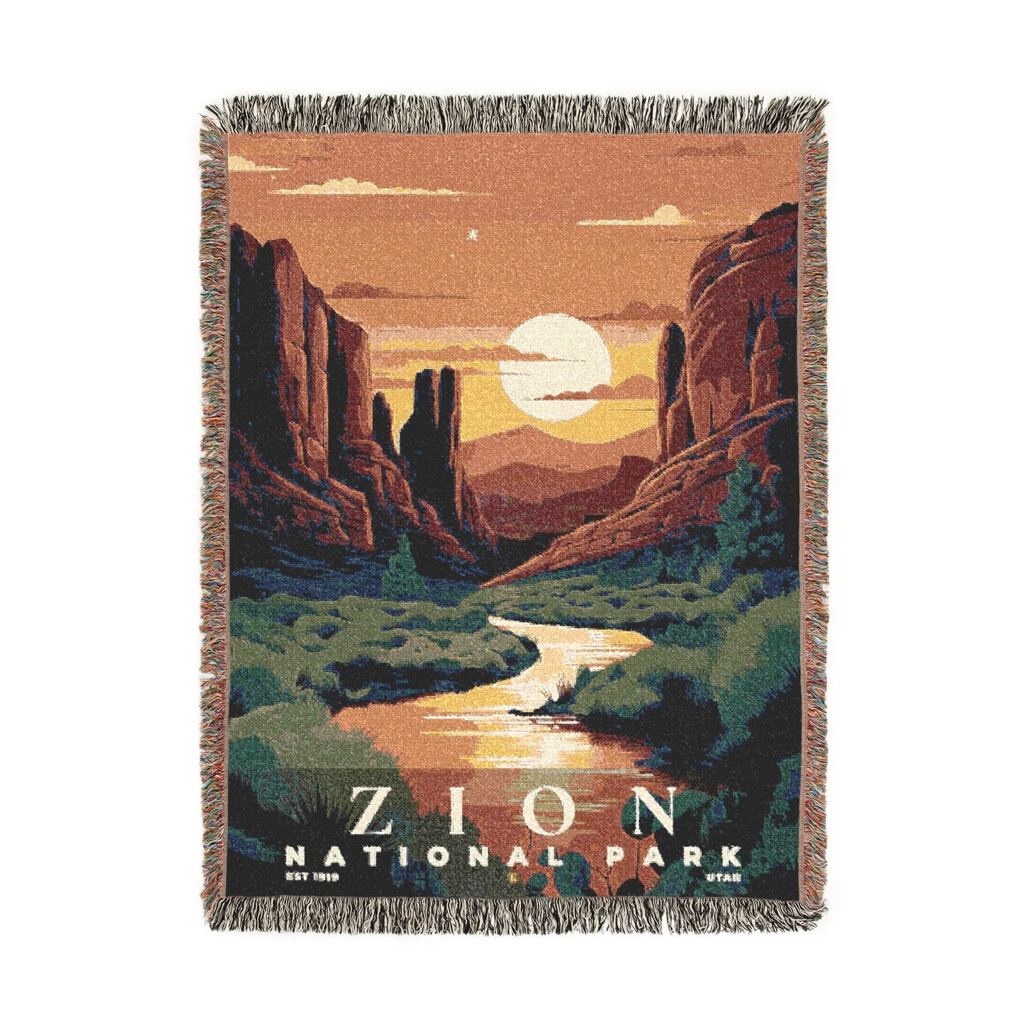 Zion National Park Woven Blanket | S05