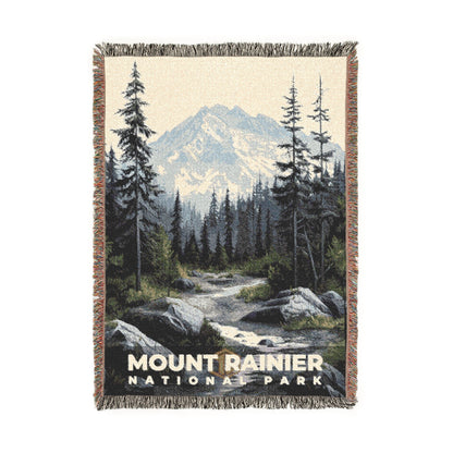 Mount Rainier National Park Woven Blanket | S17