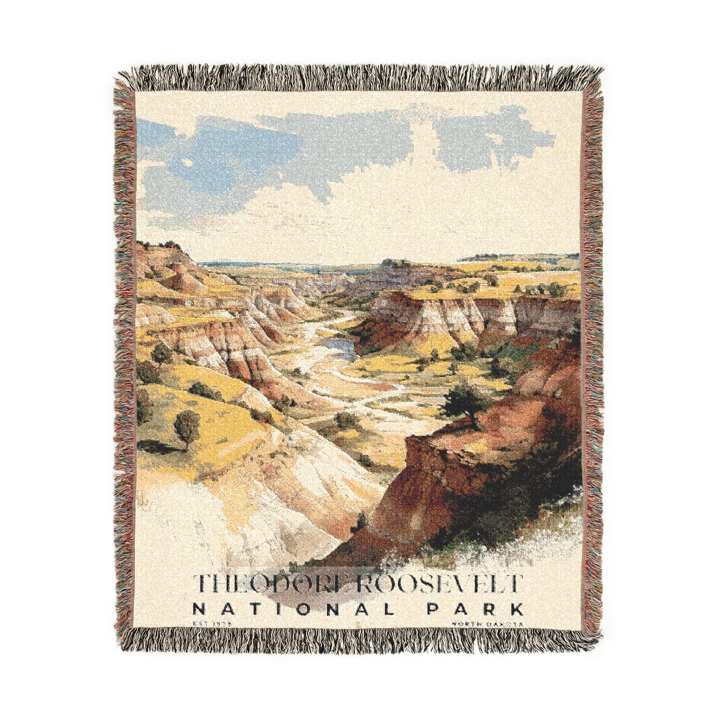 Theodore Roosevelt National Park Woven Blanket | S04