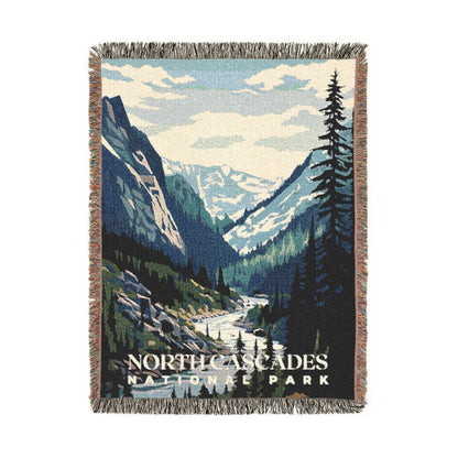 North Cascades National Park Woven Blanket | S01