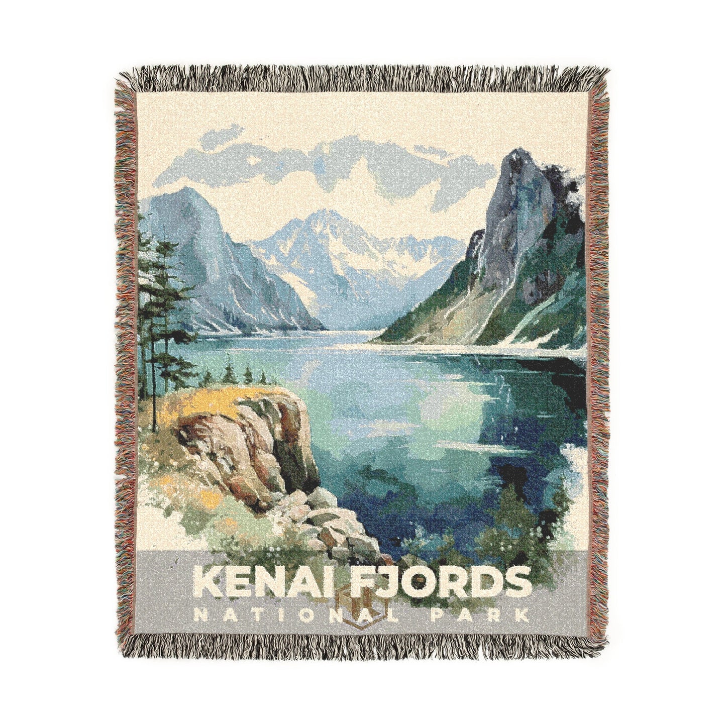 Kenai Fjords National Park Woven Blanket | S08