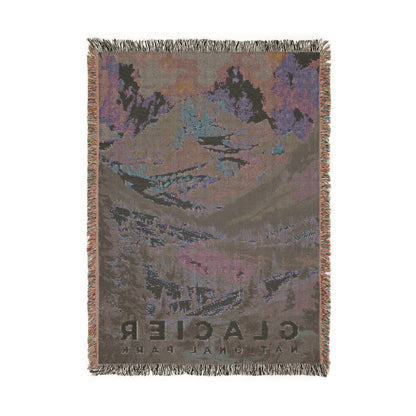 Glacier National Park Woven Blanket | S11