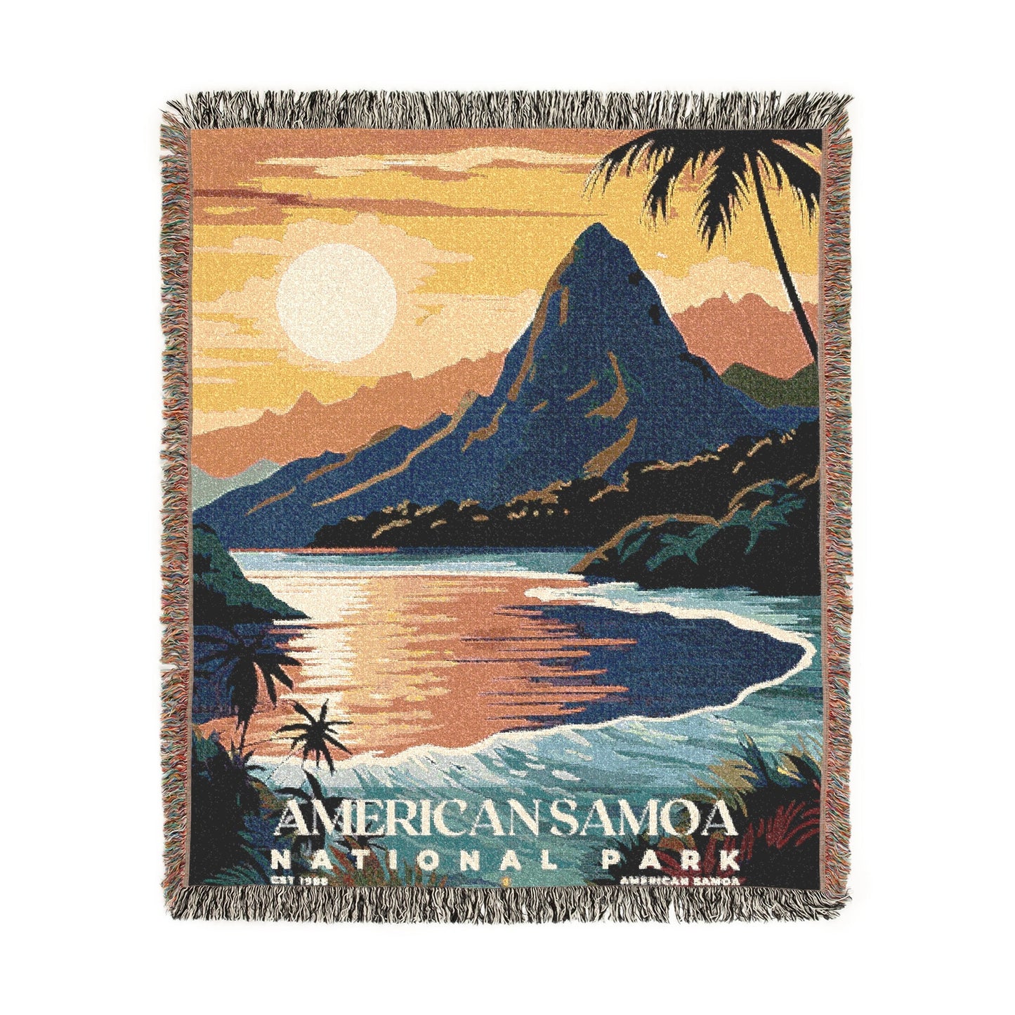 American Samoa National Park Woven Blanket | S05