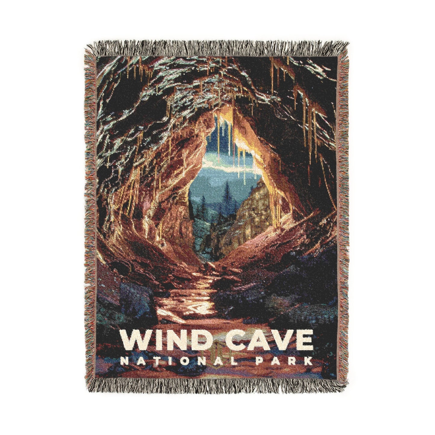 Wind Cave National Park Woven Blanket | S16